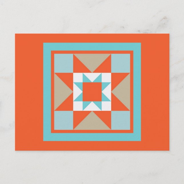 Cartão Postal Cartão-postal Quilt - Martha Washington Star (Frente)