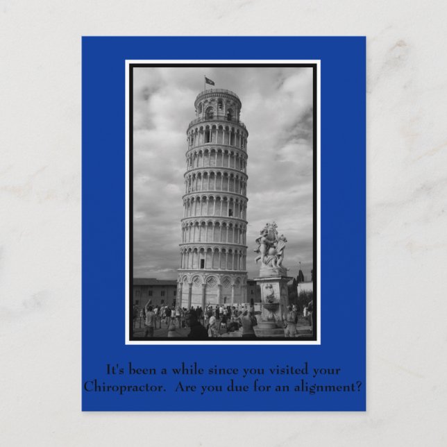 Cartão Postal Cartão-postal Quiroprático para Reativação do Doen (Frente)