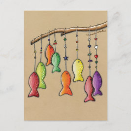 Cartão Postal Cartão-postal Rainbow Fish