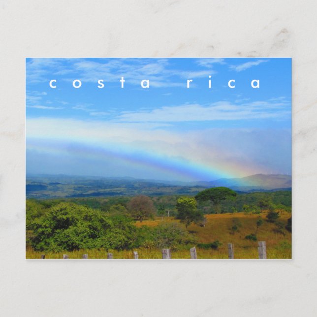 Cartão Postal Cartão-postal Rainbow na Costa Rica (Frente)