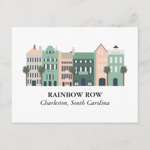 Cartão Postal Cartão-postal Rainbow Row Charleston Carolina do 