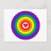 Cartão-postal Rainbow Wheel