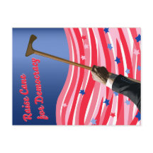 Cartão-postal Raise Cane Democracy