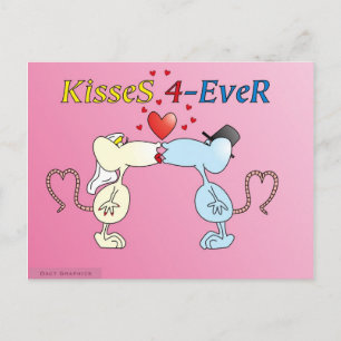 Cartão Postal Cartão-postal "Ratos KisseS 4-Ever"