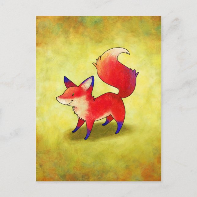 Cartão Postal Cartão-postal Red Fox (Frente)