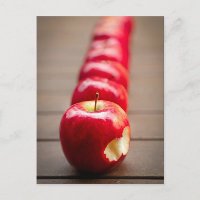 Cartão Postal Cartão-postal Red Juicy Apples (Frente)