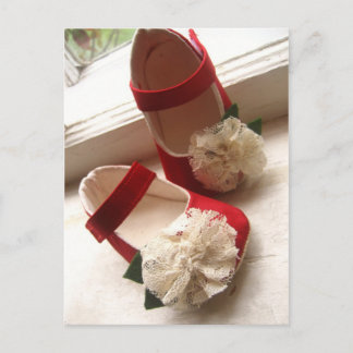 Cartão Postal Cartão-postal Red Mary Janes