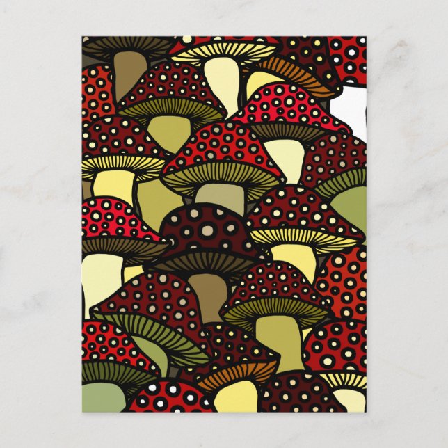 Cartão Postal Cartão-postal Red Mushroom (Frente)