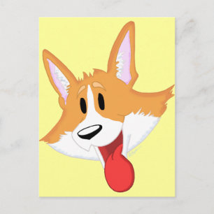 Cartão Postal Cartão-postal Red Pembroke Welsh Corgi