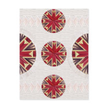 Cartão-postal Red Snowflake