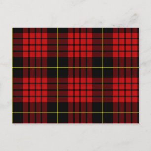 Cartão Postal Cartão-postal Red Tartan