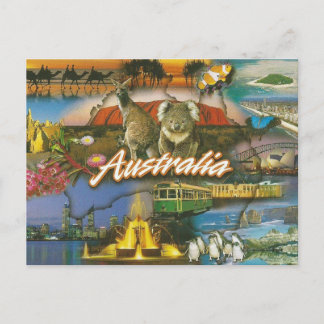 Cartão Postal Cartão-postal Retro Turístico da Austrália | Viage