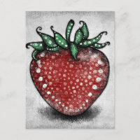 Cartão-postal Ripe Strawberry