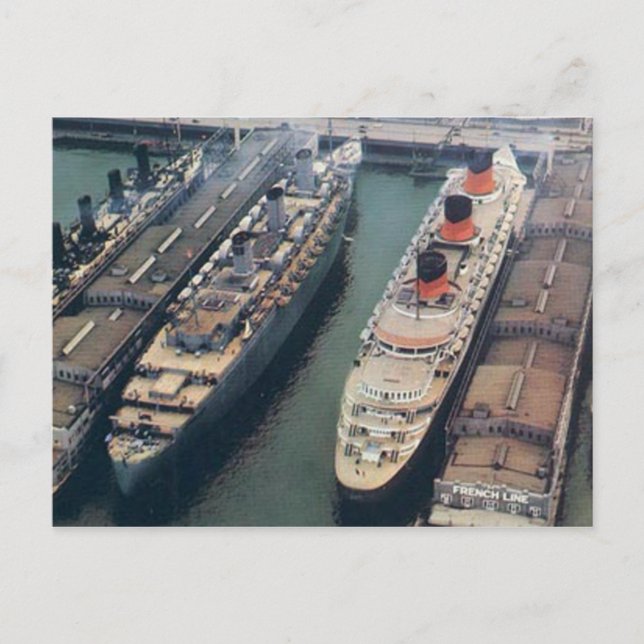 Cartão Postal Cartão-postal RMS Queen Mary (Frente)