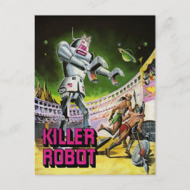 Cartão Postal Cartão-postal Robô da Vintage Killer