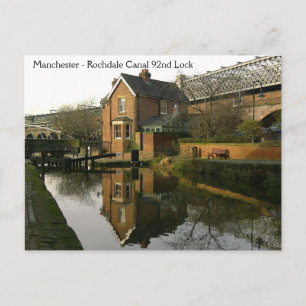 Cartão Postal Cartão-postal Rochdale Canal Lock 92