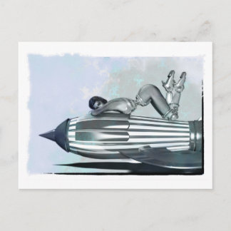 Cartão Postal Cartão-postal Rocket Babe