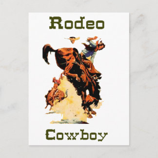 Cartão Postal Cartão-postal Rodeo Cowboy
