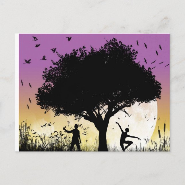 Cartão Postal Cartão-postal romântico (Frente)