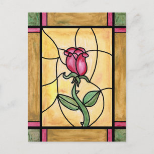 Cartão Postal Cartão-postal rosa