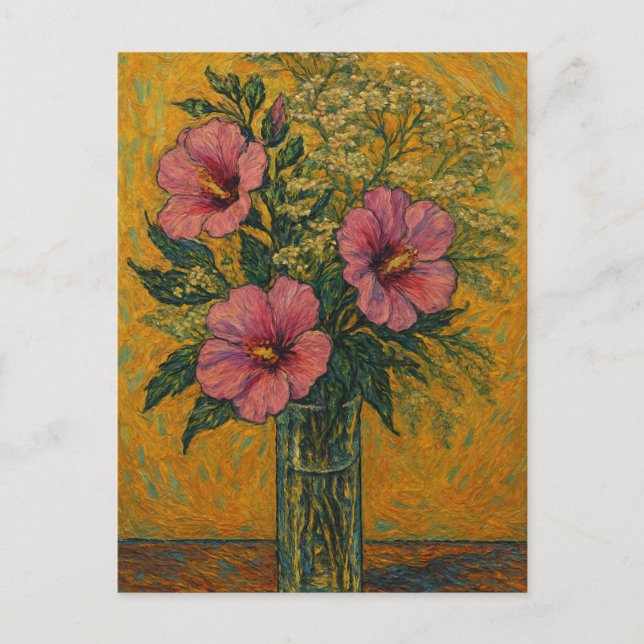 Cartão Postal Cartão-postal rosa de Sharon e Hemlock (Frente)