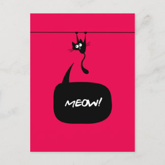 Cartão Postal Cartão-postal rosa-gatinho 2