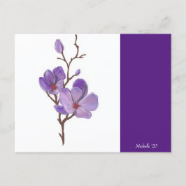 Cartão Postal Cartão-postal roxo