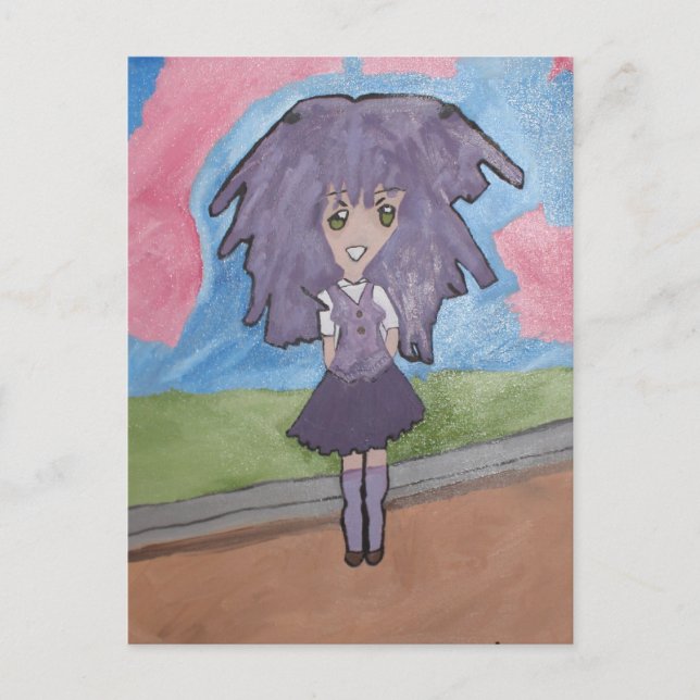 Cartão Postal Cartão-postal "Roxo Selvagem" (Frente)