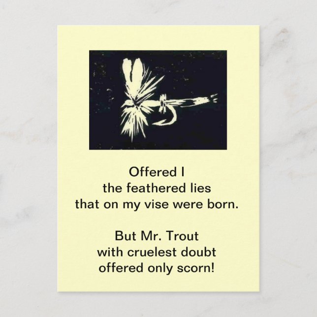 Cartão Postal Cartão-postal "Royal Coachman" (Frente)