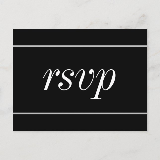 Cartão Postal Cartão-postal RSVP antigo (Frente)