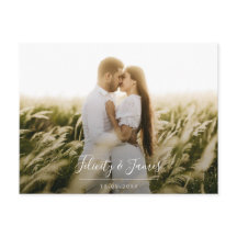 Cartão-postal RSVP de Casamento Floral Verde