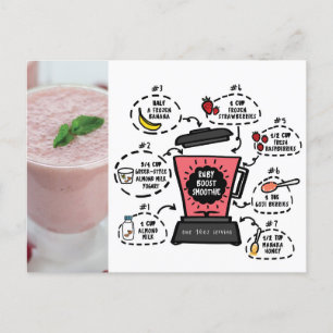 Cartão Postal Cartão-postal Ruby Boost Smoothie