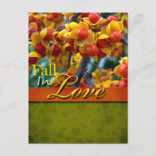 Cartão Postal Cartão-Postal Rustic Fall In Love