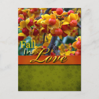 Cartão Postal Cartão-Postal Rustic Fall In Love
