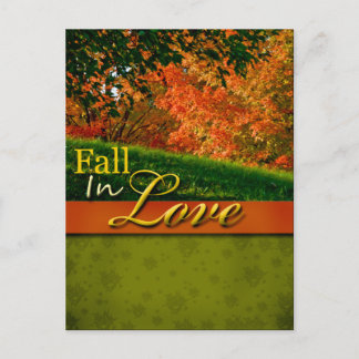 Cartão Postal Cartão-Postal Rustic Fall In Love