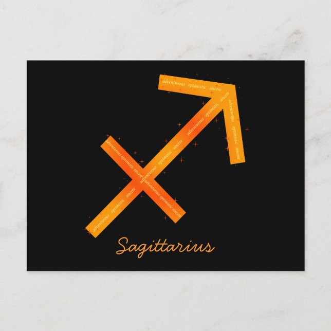 Cartão Postal Cartão-postal Sagittarius (Frente)