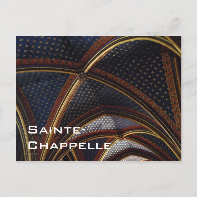 Cartão Postal Cartão-postal Sainte-Chapelle Ceiling (Frente)