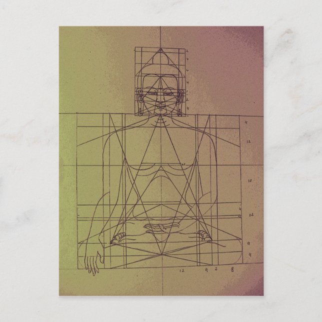 Cartão Postal Cartão-postal Sakyamuni Buddha (Frente)