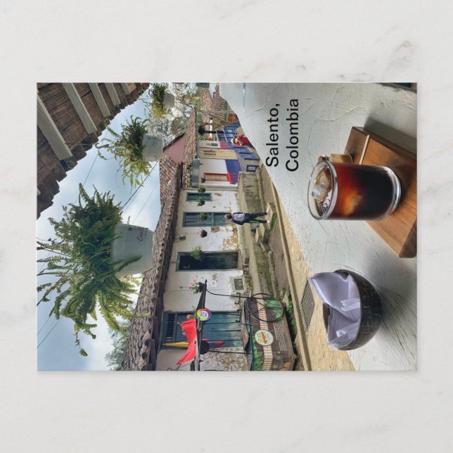 Cartão Postal Cartão-postal Salento, Colômbia (Frente)