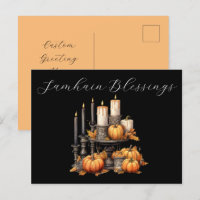 Cartão-postal Samhain Blessings