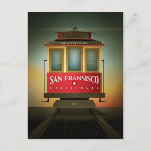 Cartão Postal Cartão-postal San Francisco Trolley