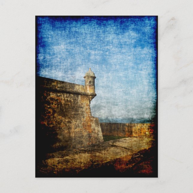 Cartão Postal Cartão-postal San Juan Antigo Posto Sentry (Frente)