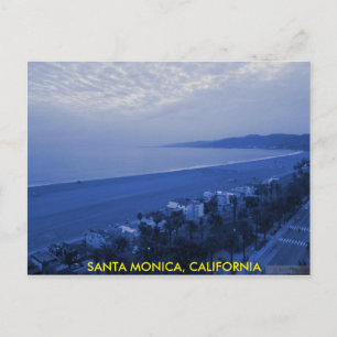 CARTÃO POSTAL CARTÃO-POSTAL SANTA MONICA AZUL