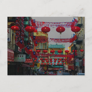Cartão Postal Cartão-postal São Francisco Chinatown Lanternas 