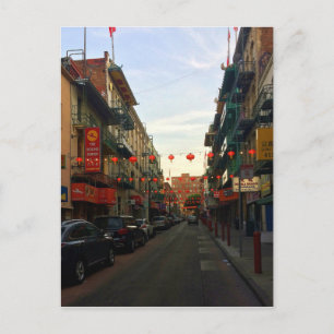 Cartão Postal Cartão-postal São Francisco Chinatown Lanternas 