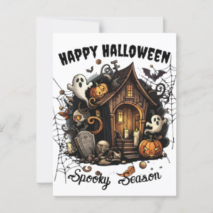 Cartão Postal Cartão-postal 🎃 Sapo Assaltado - 👻 BRANCO 🕷️