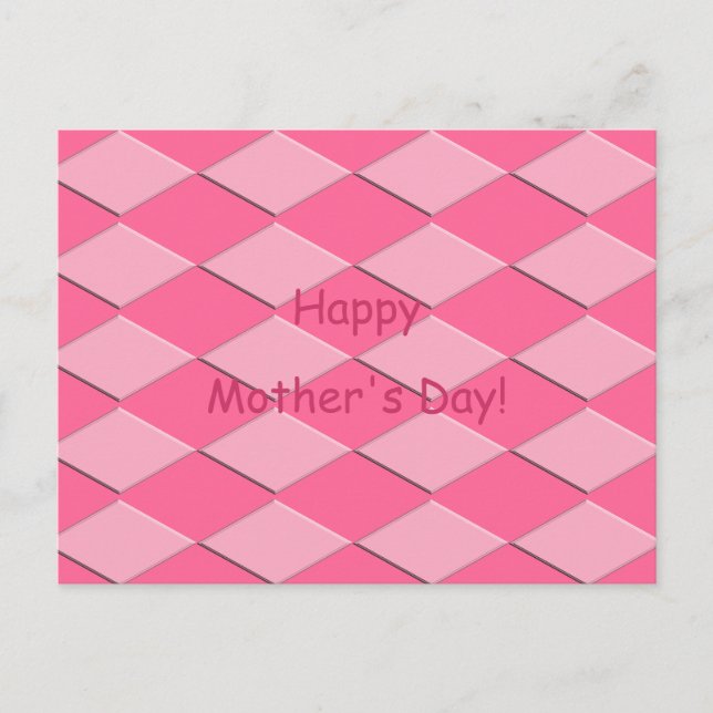 Cartão Postal Cartão-postal - Saudação de Dia de as mães (Frente)