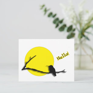 Cartão Postal Cartão-postal - Saudações Hummingbird