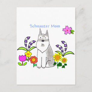 Cartão Postal Cartão-postal Schnauzer Mãe