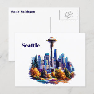 Cartão Postal Cartão-postal Seattle